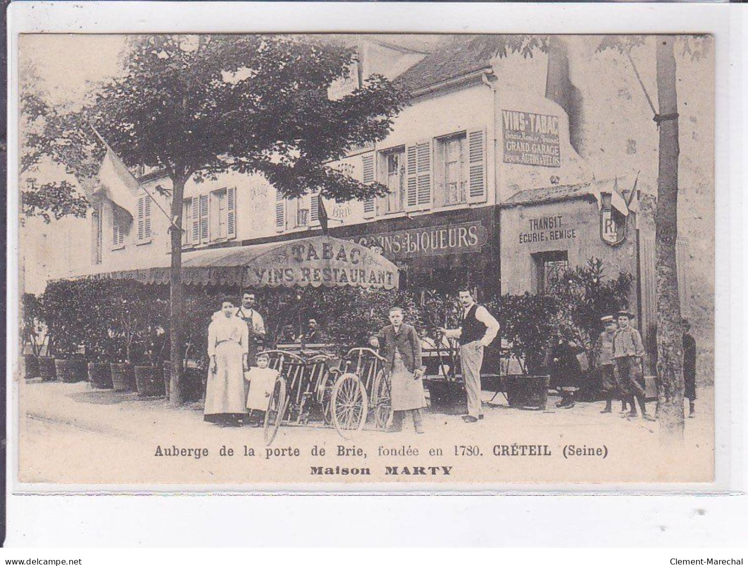 CRETEIL: Auberge De La Porte De Brie, Fondée En 1780 Maison Marty - Très Bon état - Creteil