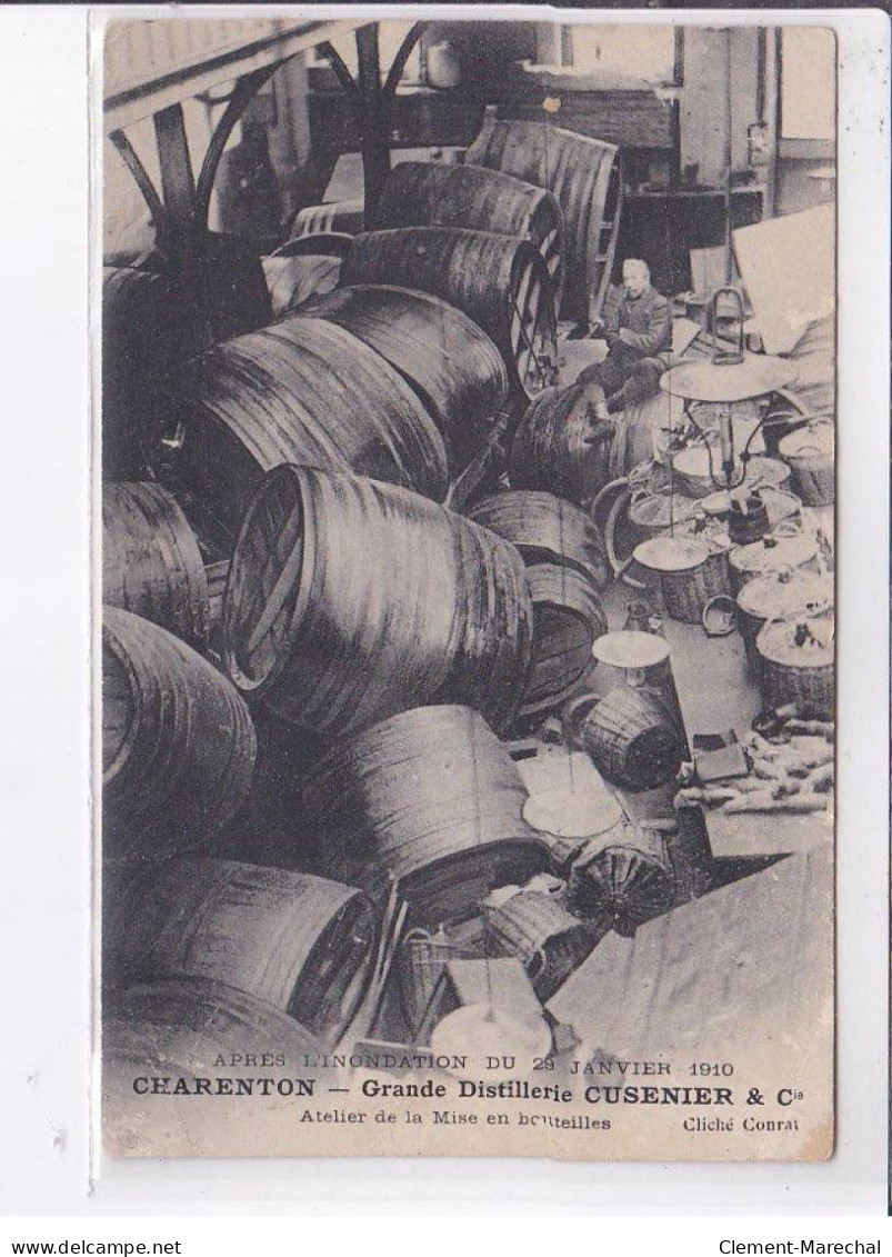 CHARENTON: Grande Distillerie Cusenier Et Cie Après L'inondation Du 29 Janvier 1910 - état - Charenton Le Pont