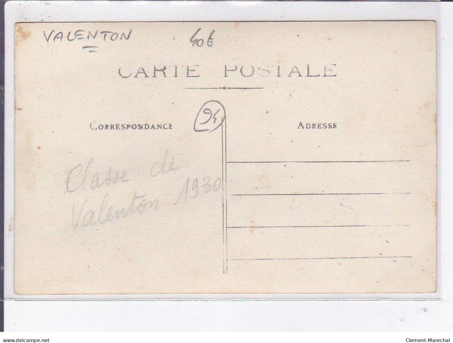 VALENTON: Classe 1930 - Très Bon état - Valenton