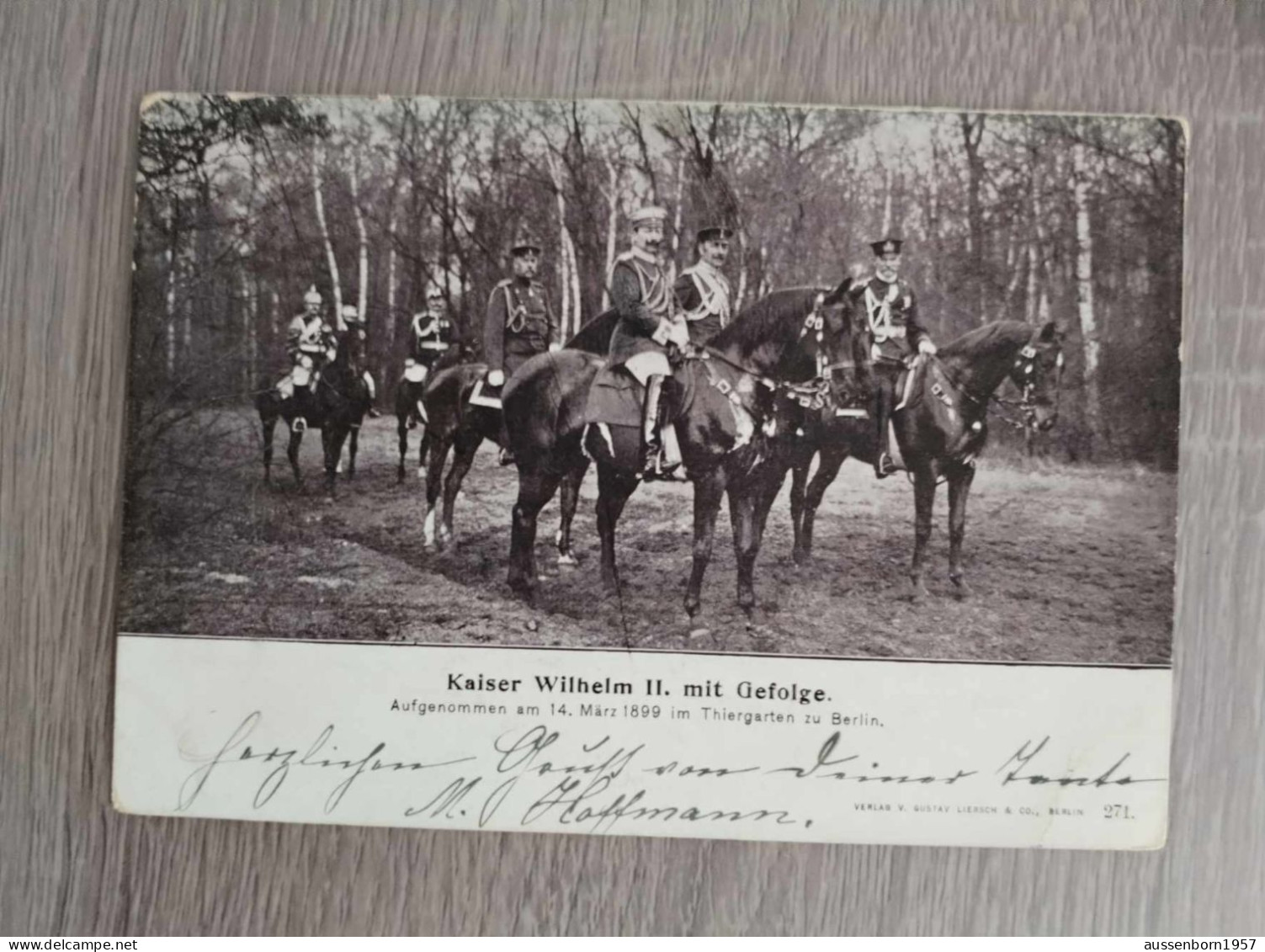 Kaiser Wilhelm 2 Im Thiergarten : Poststempel Jahr 1899 - Royal Families