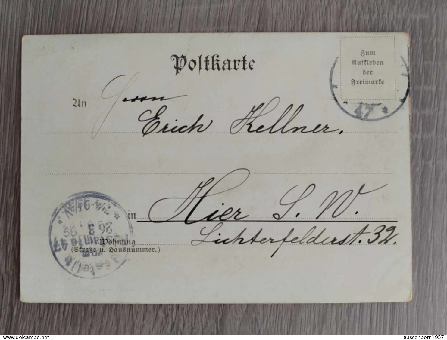 Kaiser Wilhelm 2 Im Thiergarten : Poststempel Jahr 1899 - Royal Families