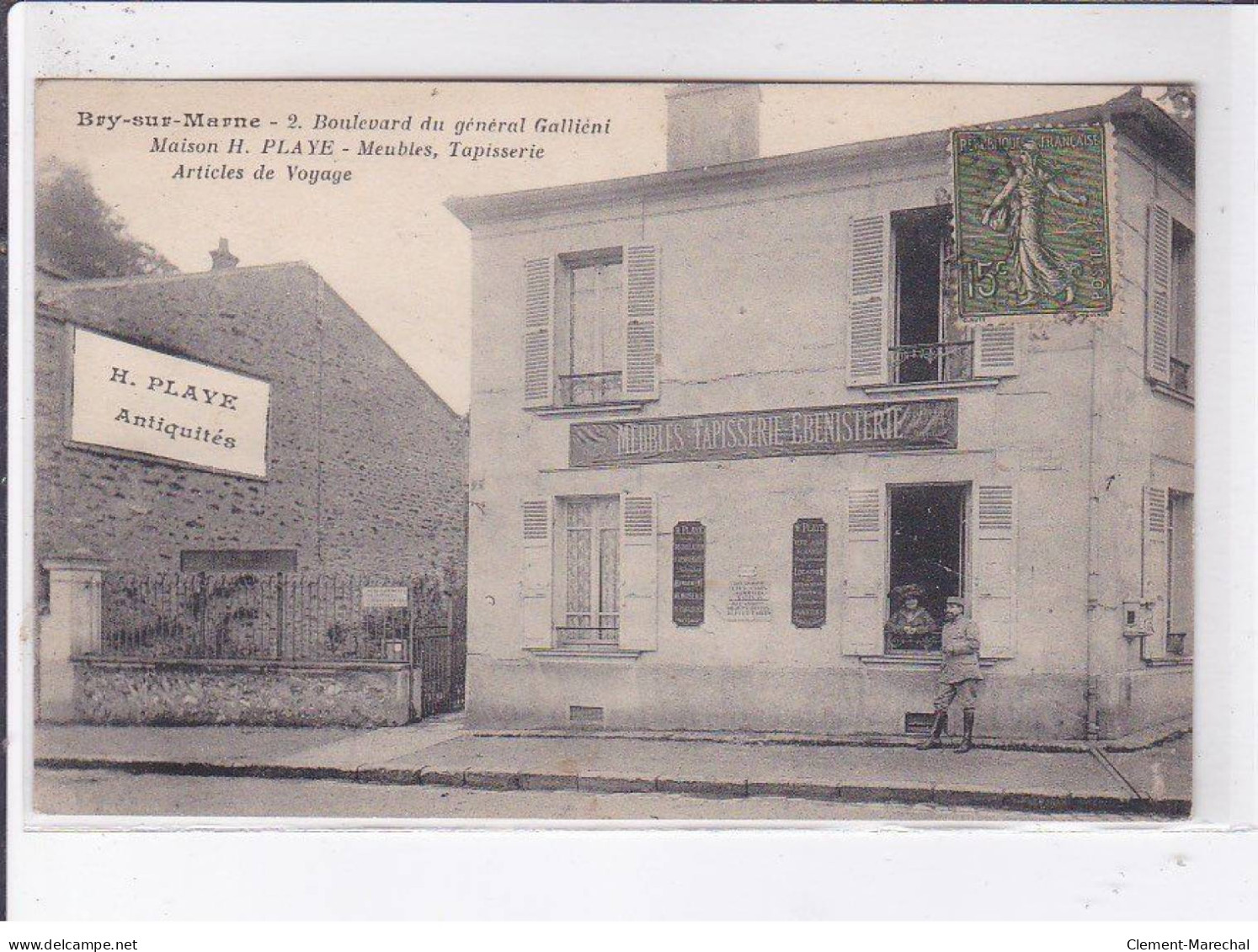 BRY-sur-MARNE: 2 Boulevard Du Général Galliéni Maison H. Playe Meubles Tapisserie Articles De Voyage - état - Bry Sur Marne