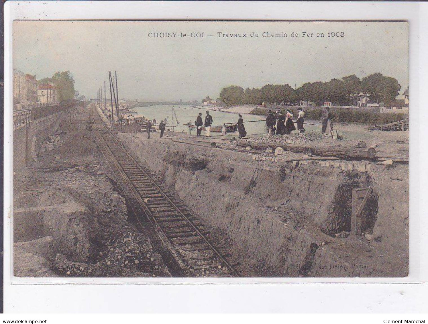 CHOISY-le-ROI: Travaux Du Chemin De Fer 1903 - Très Bon état - Choisy Le Roi