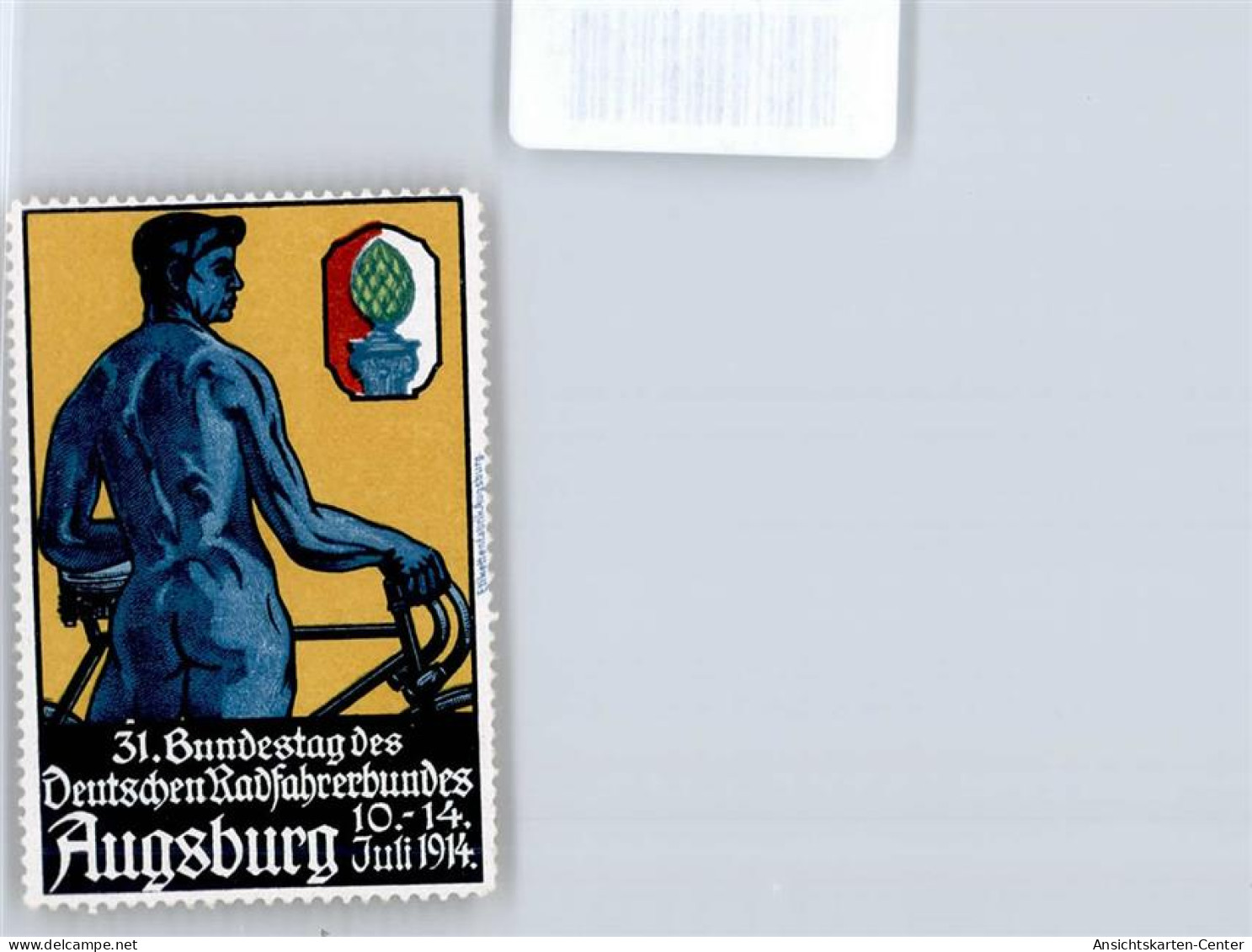 51055906 - Augsburg , Radfahrbund - Werbepostkarten