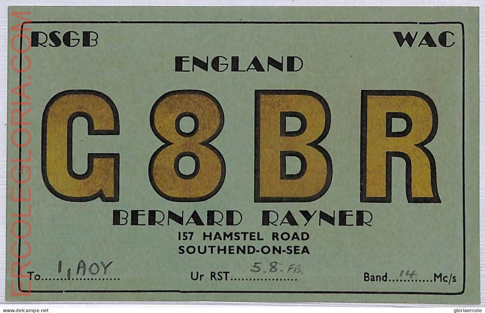 Ad9137 - GREAT BRITAIN - RADIO FREQUENCY CARD - England - 1950 - Radio