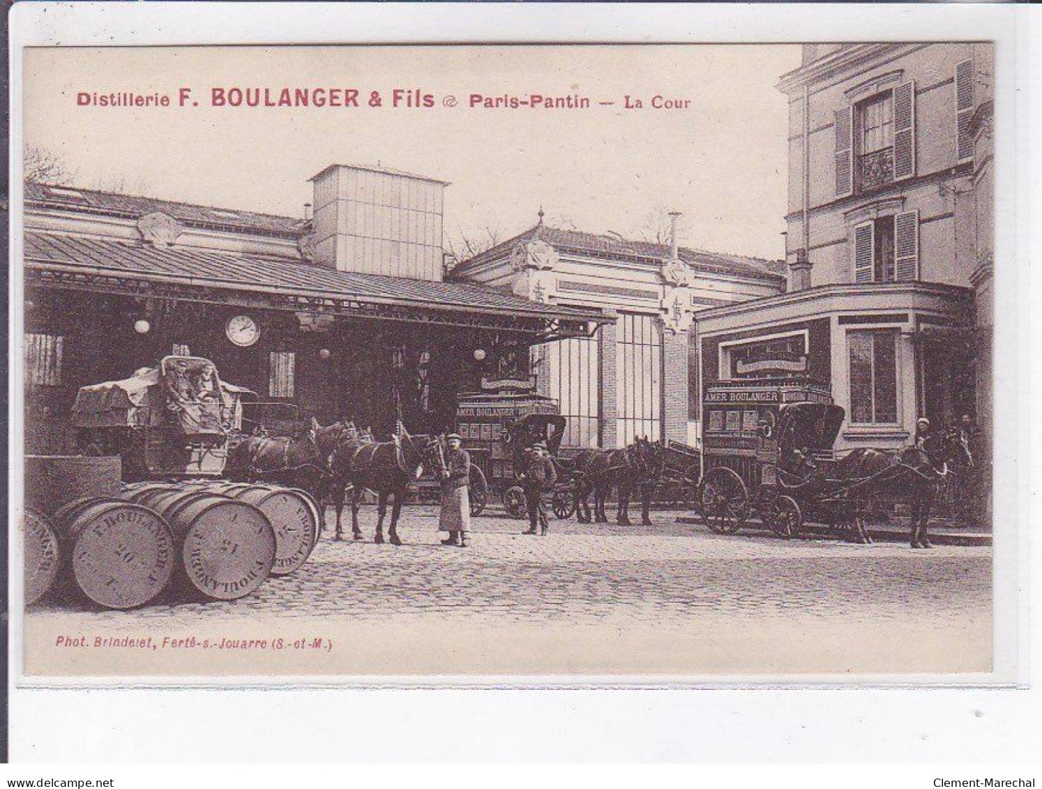 PANTIN: Distillerie F. Boulanger Et Fils, La Cour, Paris-patin - Très Bon état - Pantin