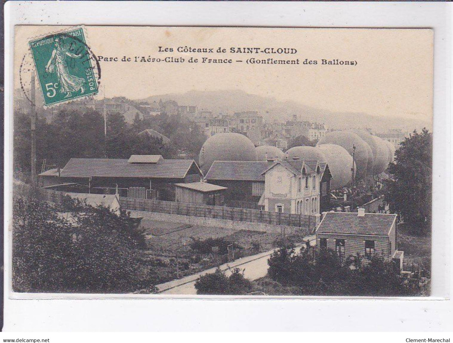 SAINT-CLOUD: Parc De L'aéro-club De France, Gonflement Des Ballons - état - Saint Cloud