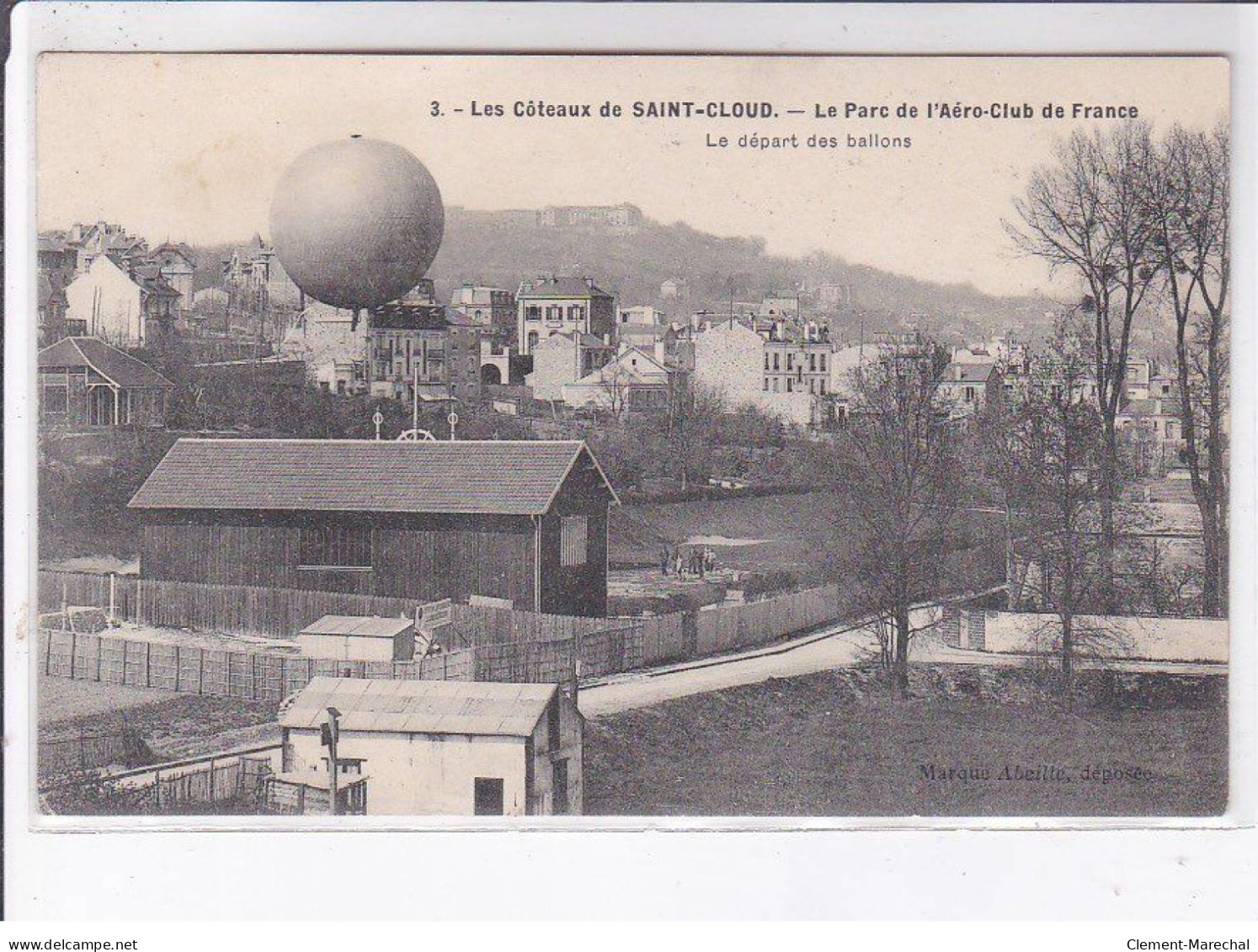 SAINT-CLOUD: Les Côteaux, Le Parc De L'aéro-club De France Le Départ Des Ballons - Très Bon état - Saint Cloud