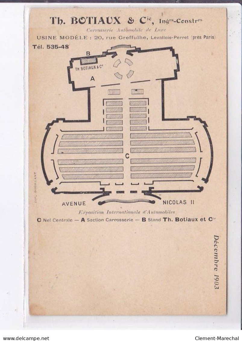 LEVALLOIS-PERRET: Th. Botiaux Usine Modèle 20 Rue Greffulhe - Très Bon état - Levallois Perret