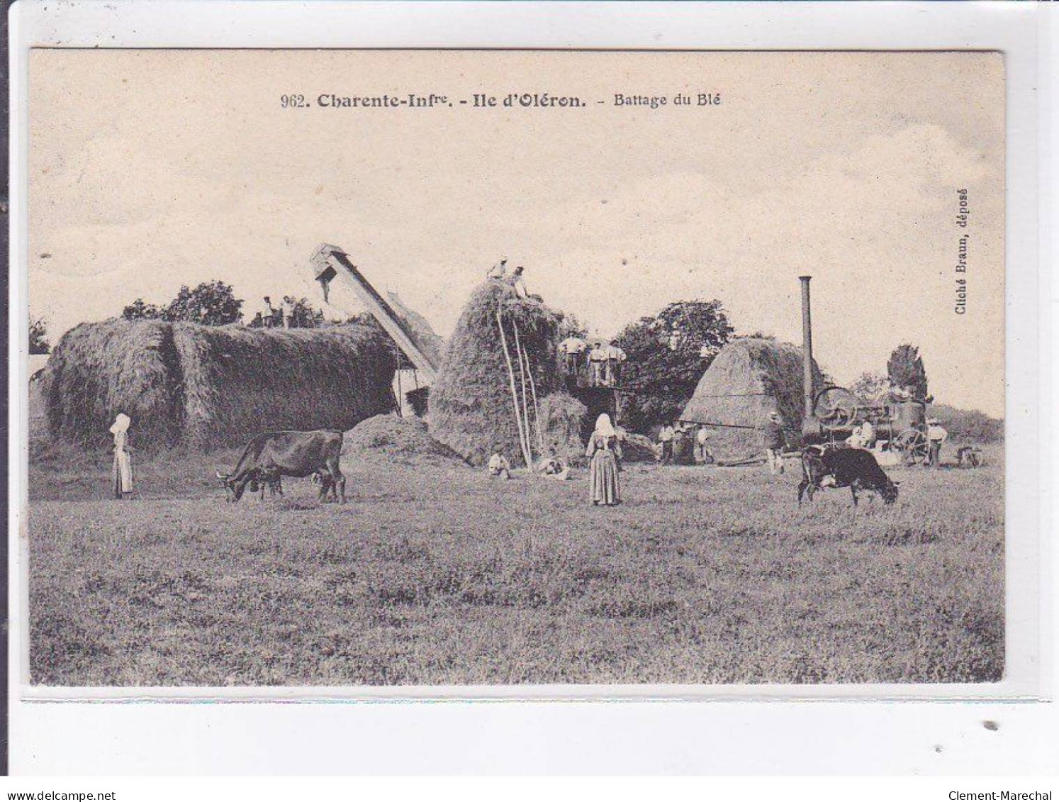 ILE D'OLERON: Battage Du Blé - Très Bon état - Ile D'Oléron