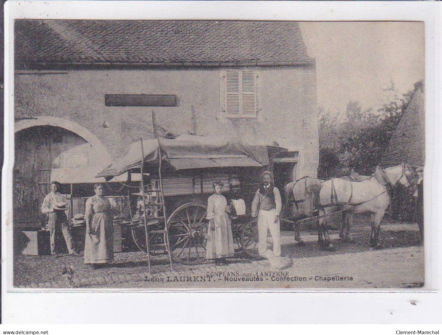 CONFLANS-sur-LANTERNE: Léon Laurent Nouveautés Confection Chapellerie, Marchand Ambulant - Très Bon état - Other & Unclassified