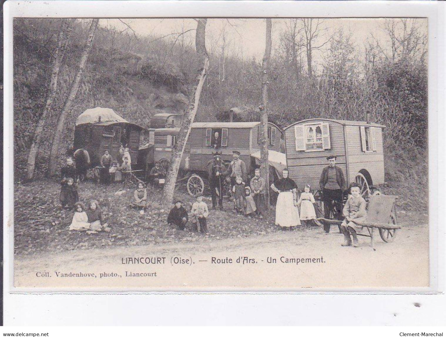 LIANCOURT: Route D'ars, Un Campement - Très Bon état - Liancourt