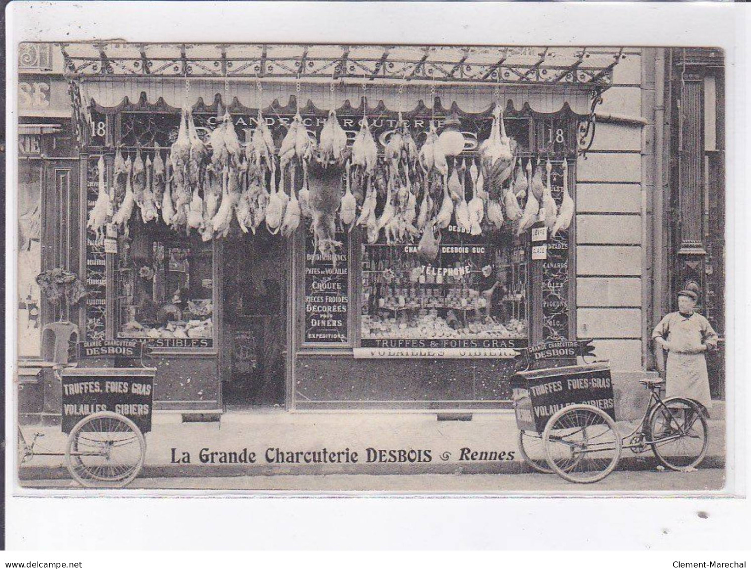 RENNES: 18 Rue De Nemours La Grande Charcuterie Desbois - Très Bon état - Rennes