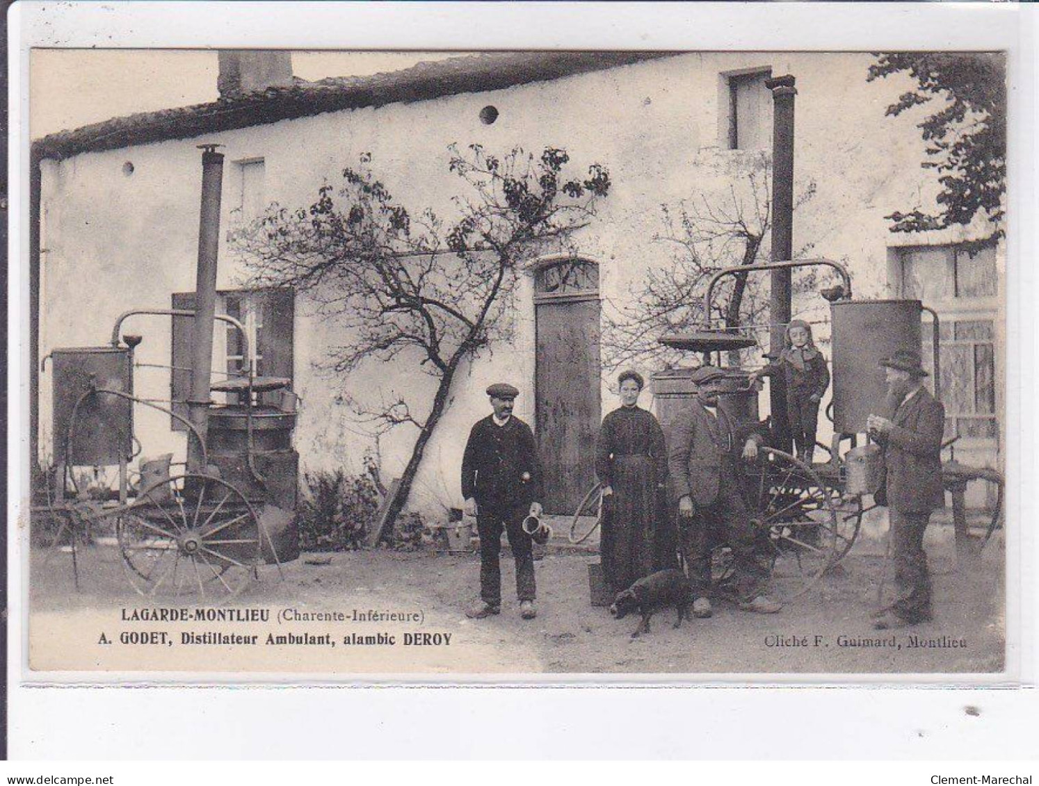 LAGARDE-MONTLIEU: A. Godet Distillateur Ambulant Alambic Deroy - Très Bon état - Andere & Zonder Classificatie