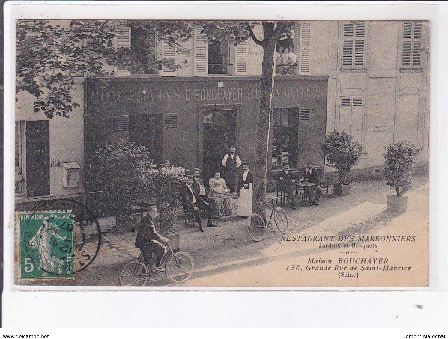 SAINT-MAURICE: Restaurant Des Marronniers Maison Bouchayer 136 Grande Rue - Très Bon état - Saint Maurice