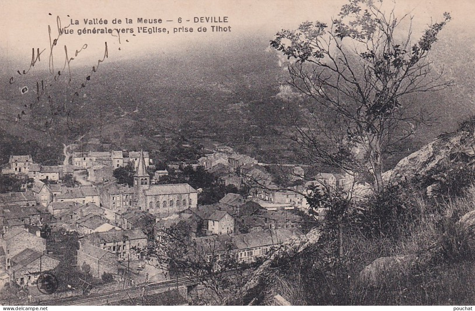 KO 30-(08) DEVILLE - VUE GENERALE VERS L'EGLISE  , PRISE DE TIHOT - Autres & Non Classés