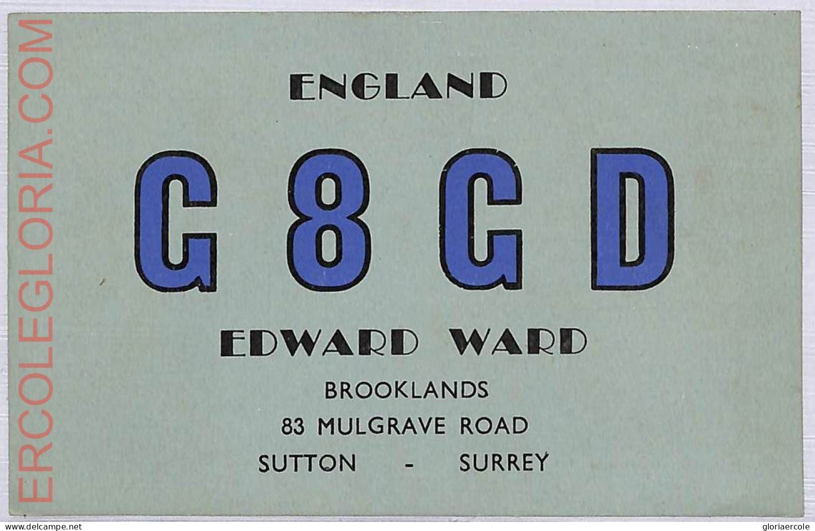 Ad9138 - GREAT BRITAIN - RADIO FREQUENCY CARD - England - 1950 - Radio
