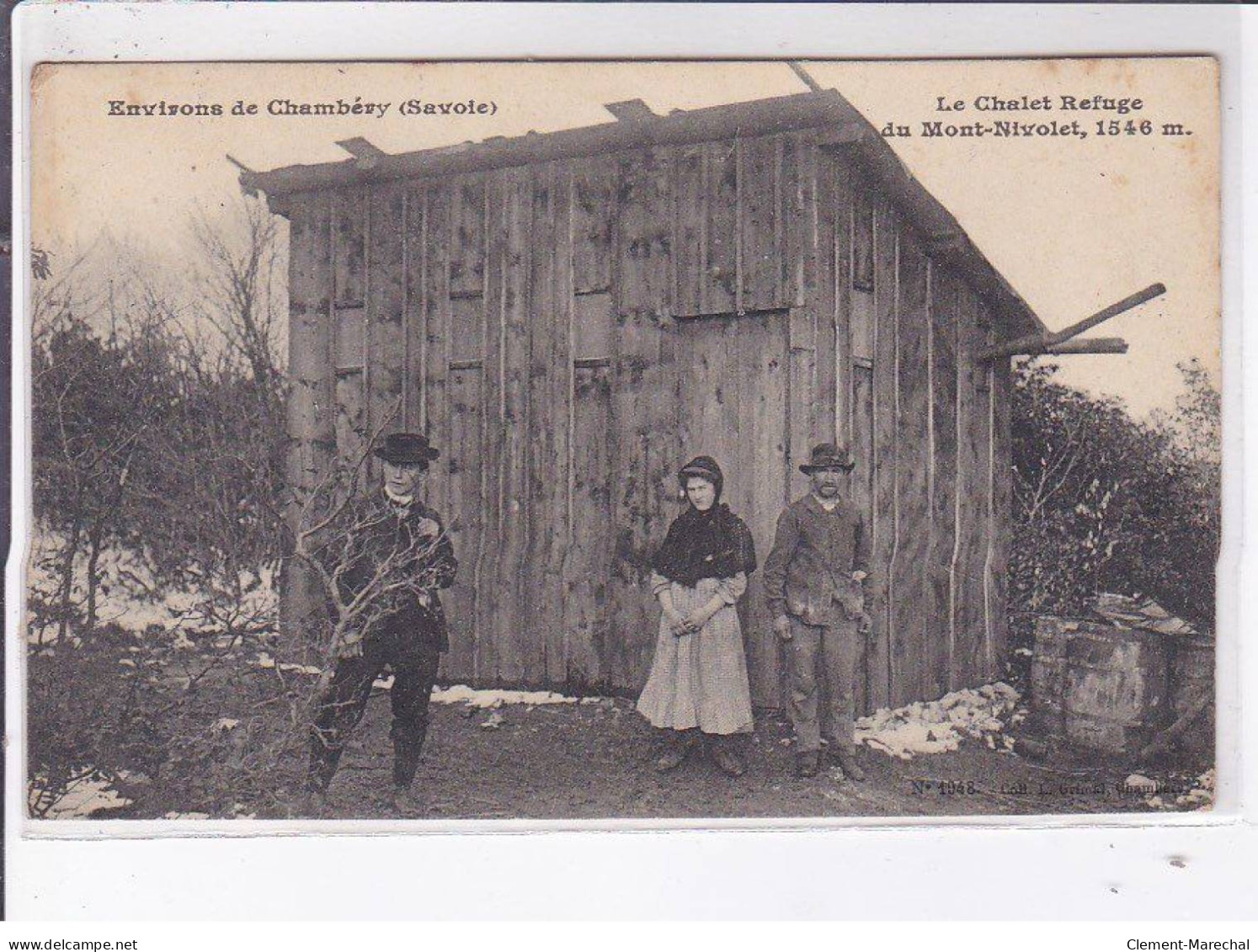 MONT-NIVOLET: Le Chalet Refuge Du Mont-nivolet 1546m - Très Bon état - Autres & Non Classés