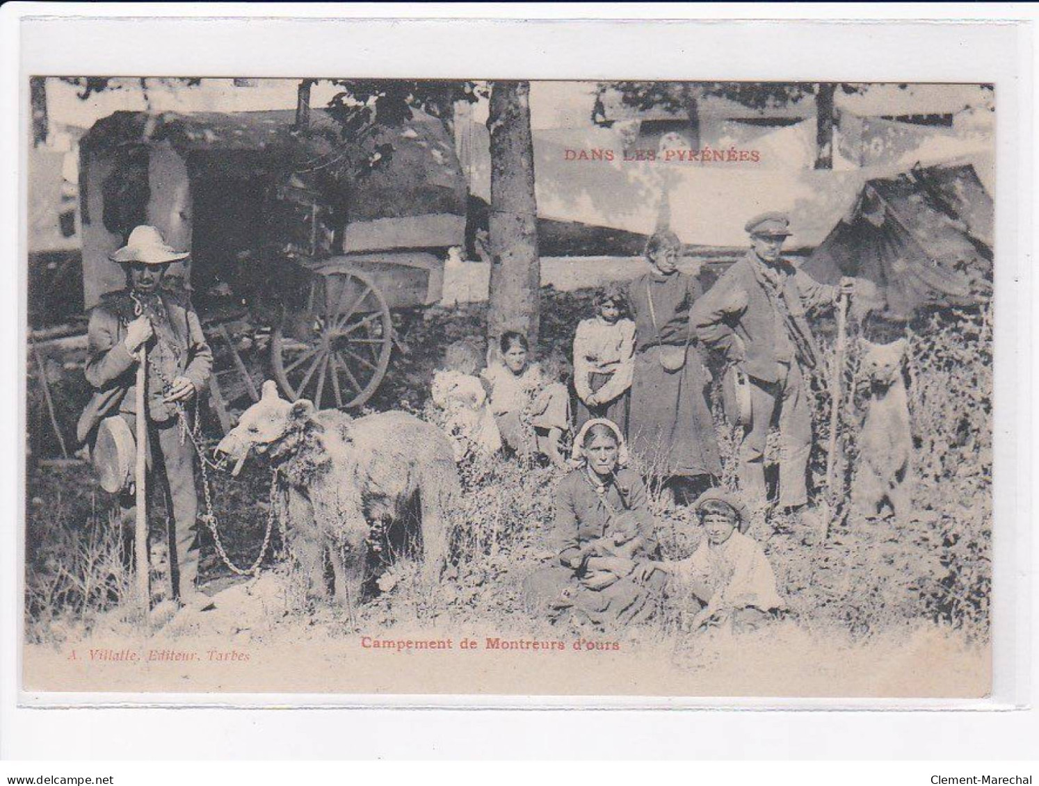 PYRENEES - Campement De Montreurs D'ours - état - Autres & Non Classés