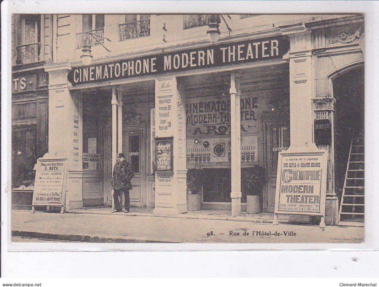 LYON: Cinématophone Modern Theater Rue De L'hôtel-de-ville - Très Bon état - Sonstige & Ohne Zuordnung