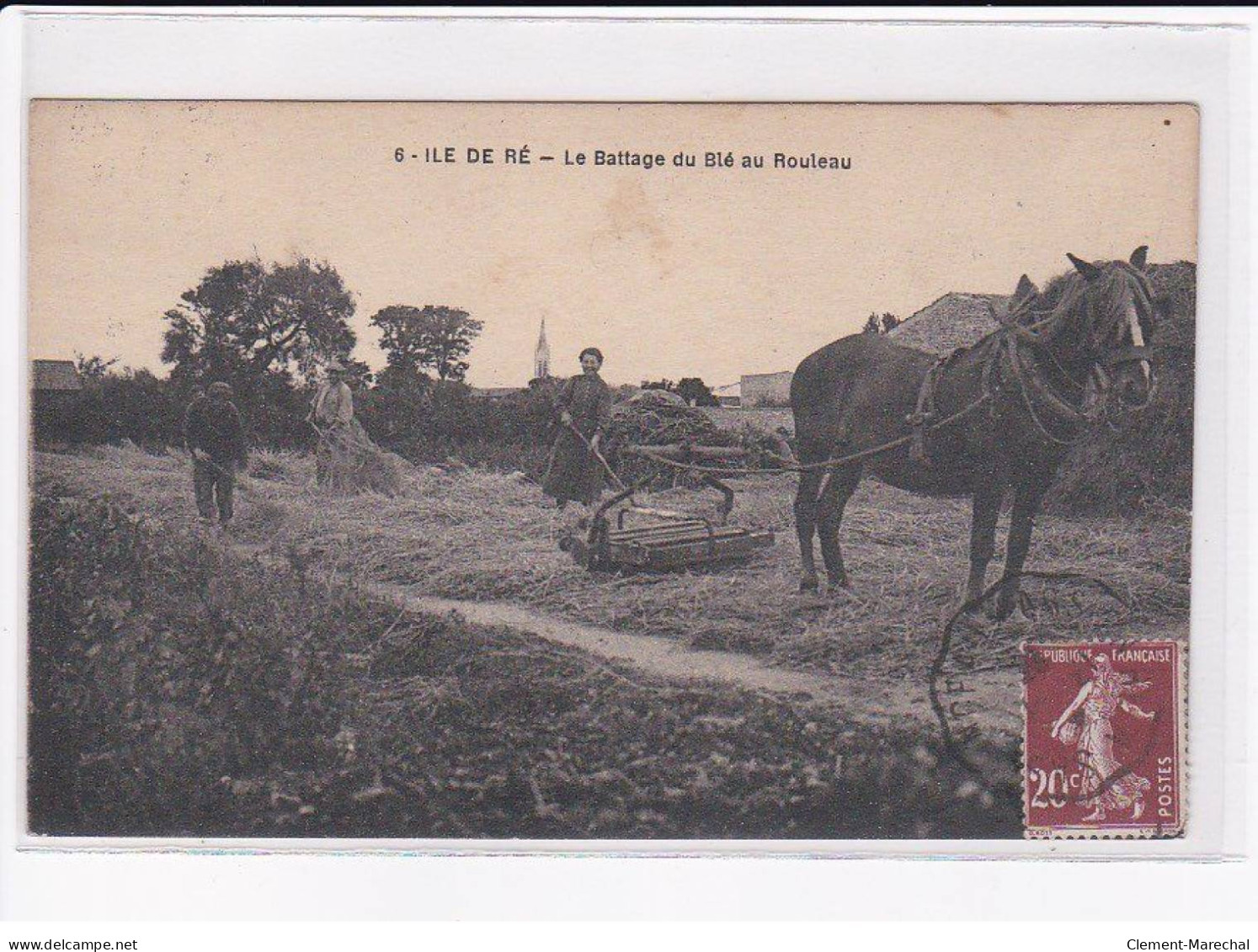 ILE DE RE - Le Battage Du Blé Au Rouleau - Très Bon état - Ile De Ré