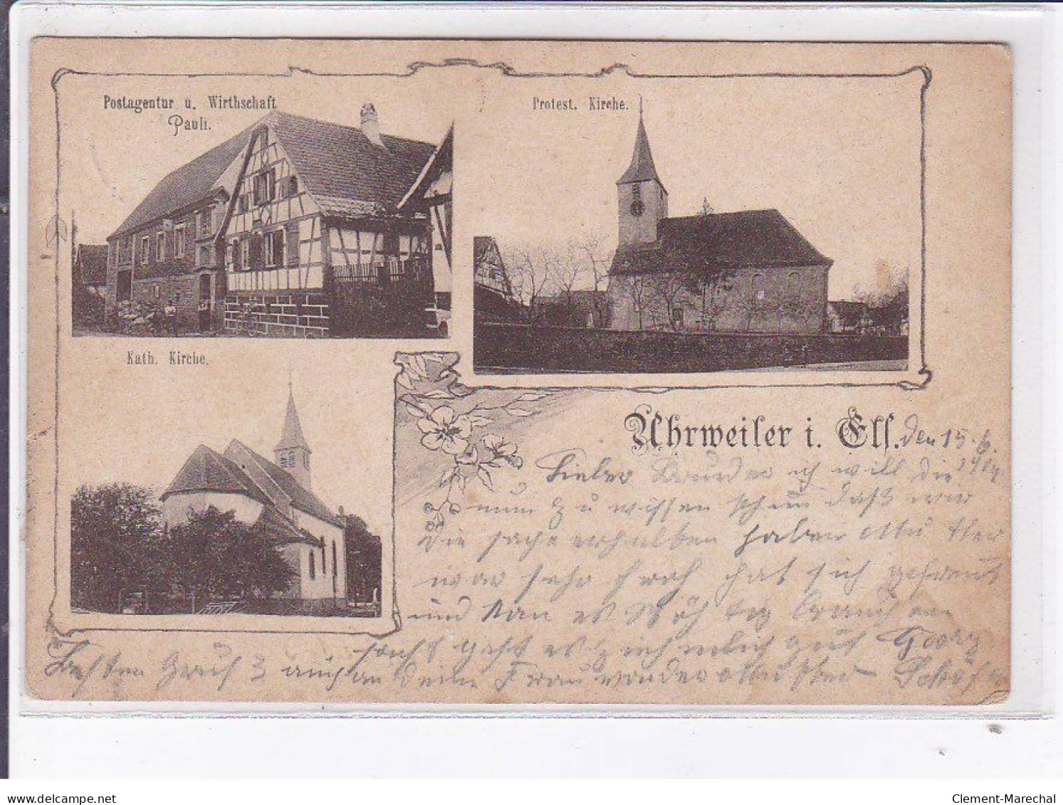 UHRWEILER: église Et Bâtiment - Très Bon état - Other & Unclassified