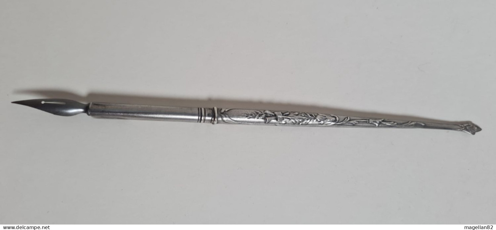 Ancien Porte-plume En Argent. Poinçon Au Sanglier. - Pens