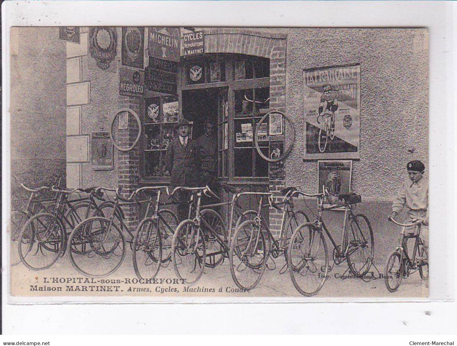 L'HOPITAL-sous-ROCHEFORT: Maison Martinet, Armes, Cycles, Machines à Coudre; Vélo - Très Bon état - Other & Unclassified