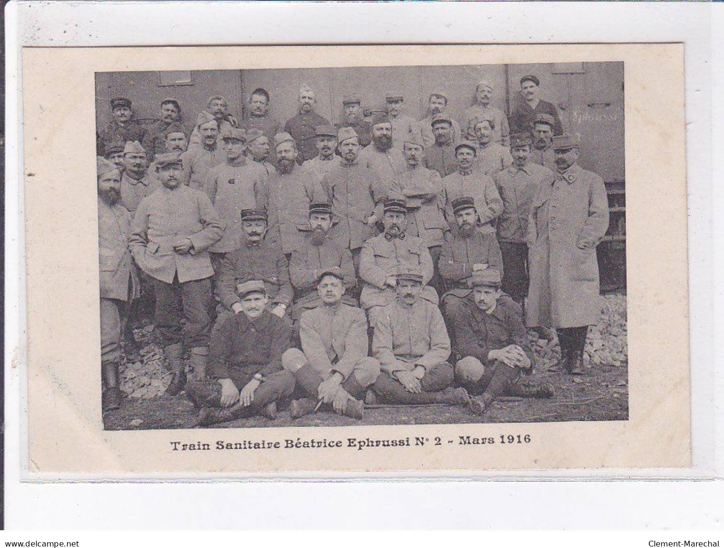 MILITAIRE : A LOCALISER: Train Sanitaire Béatrice Ephrussi N°2 Mars 1916, Militaire - Très Bon état - Guerre 1914-18