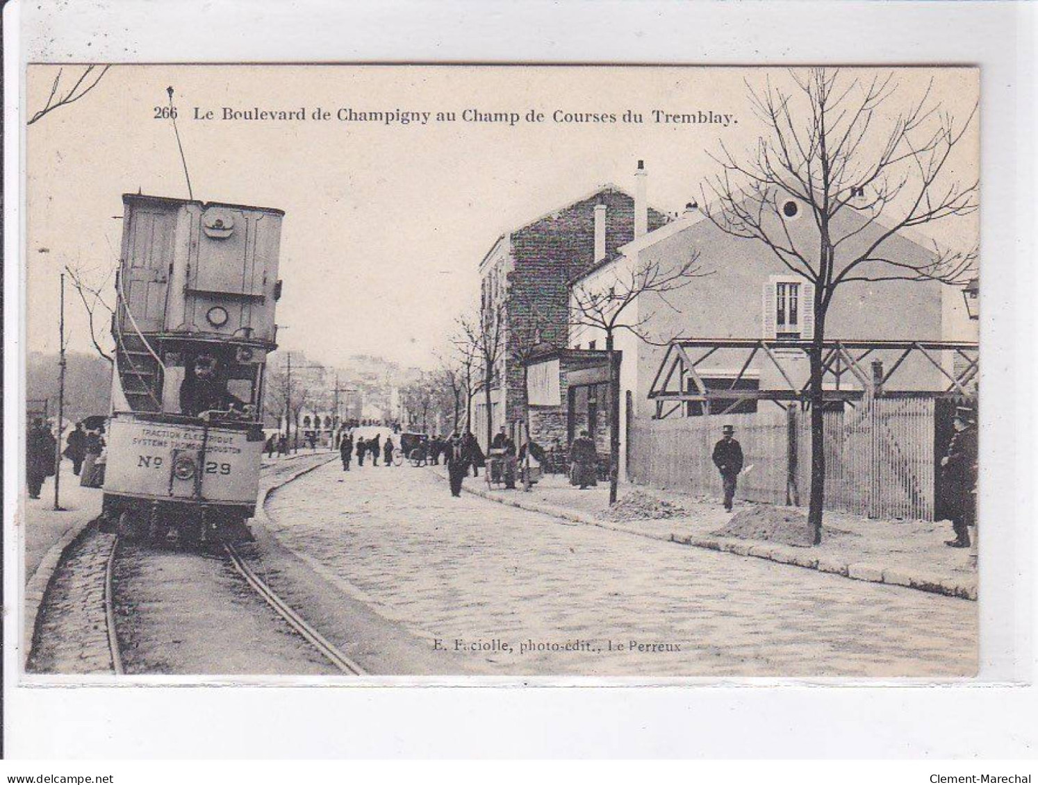 CHAMPIGNY: Le Boulevard De Champigny Au Champ De Courses Du Tremblay, Tramway - Très Bon état - Champigny Sur Marne