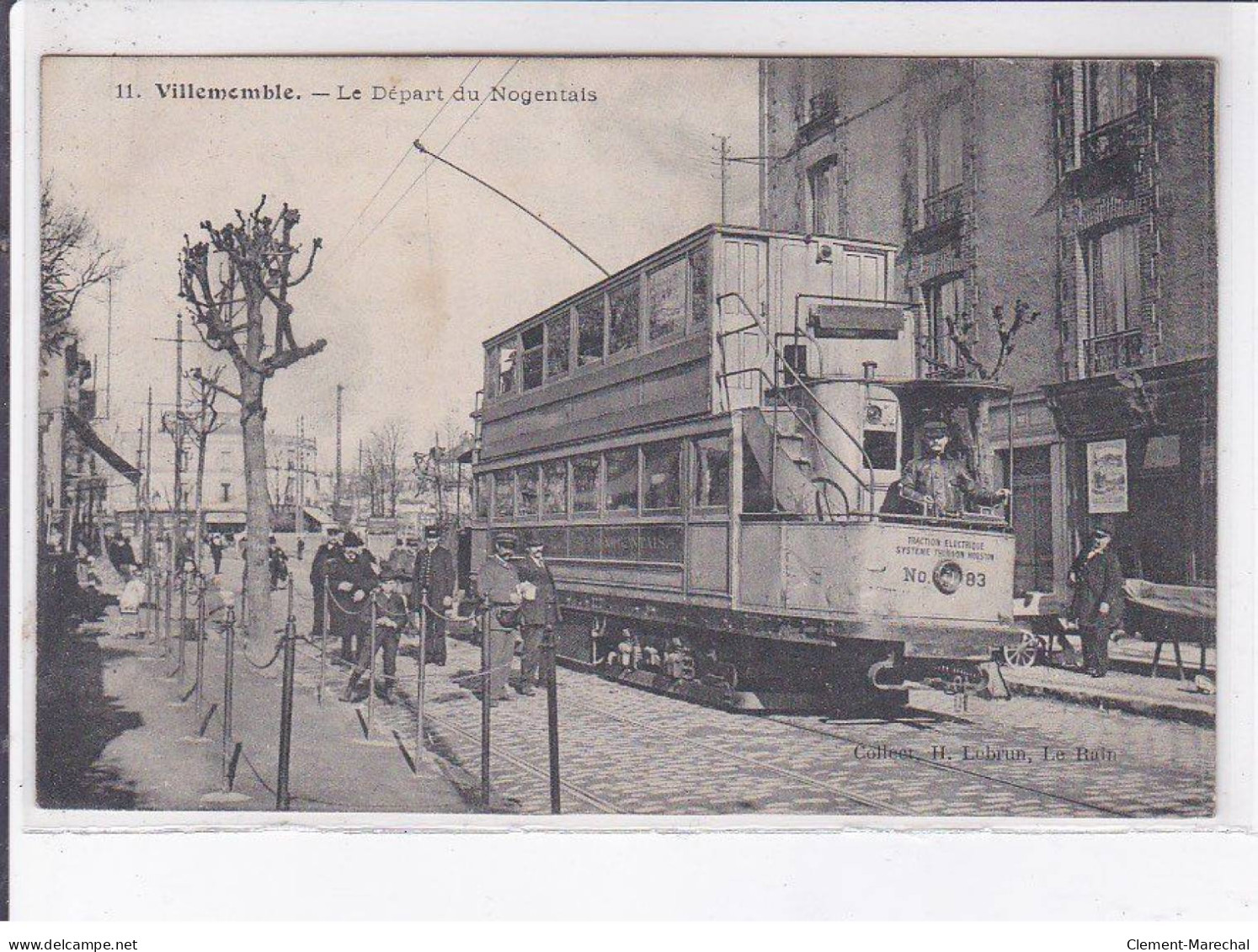 VILLEMOMBLE: Le Départ Du Nogentais, Tramway - état - Villemomble