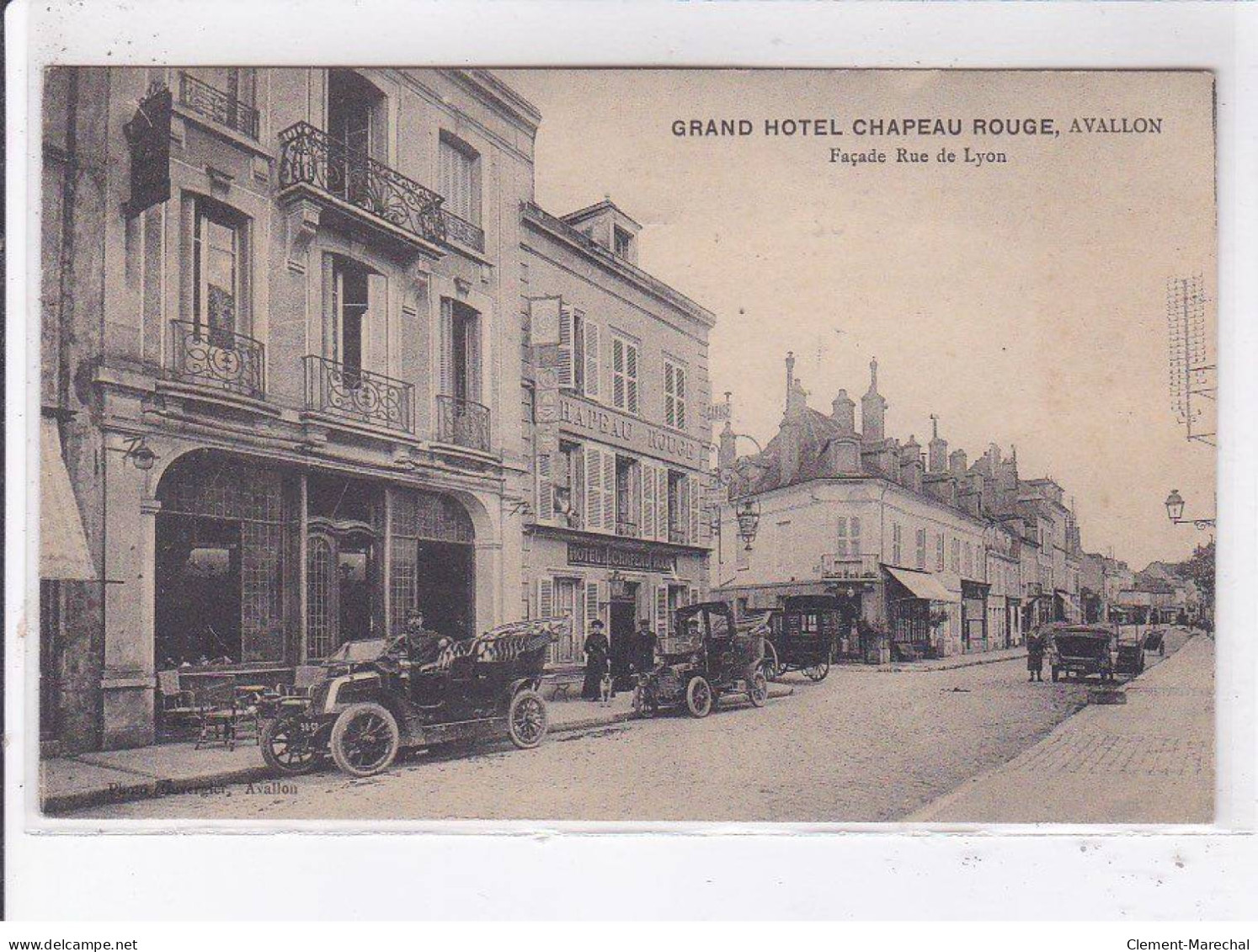 AVALLON: Grand Hôtel Chapeau Rouge, Façade Rue De Lyon - Très Bon état - Avallon