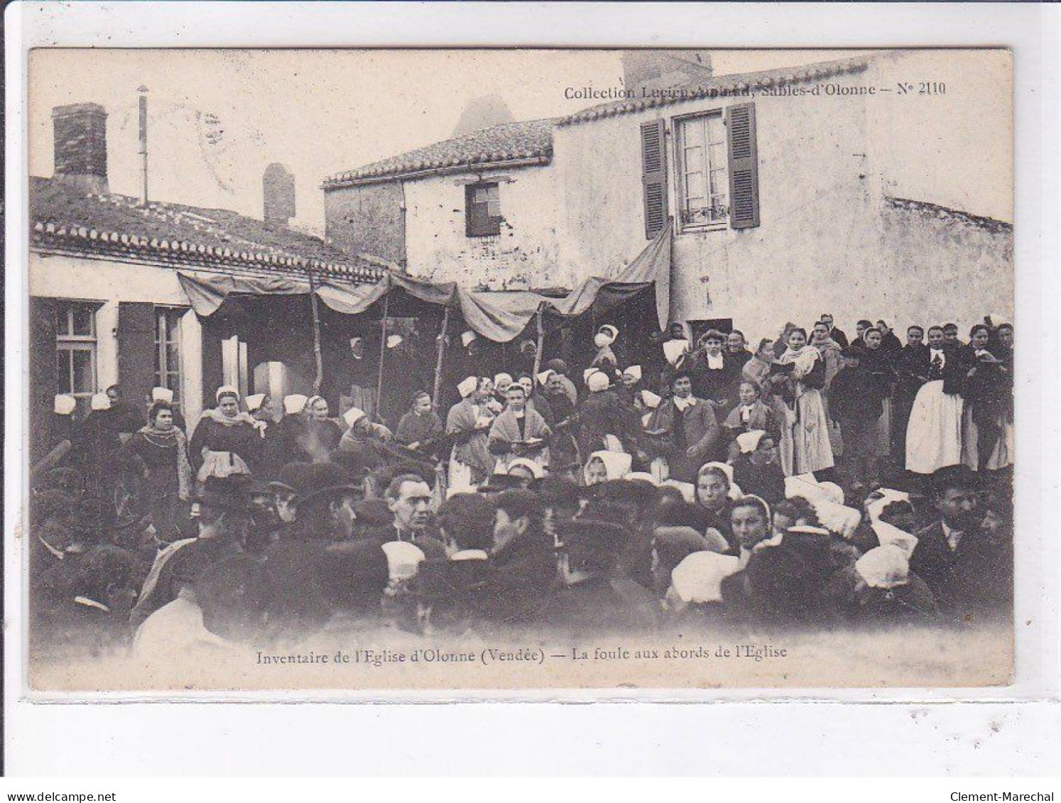 OLONNE: Inventaire De L'église, La Foule Aux Abords De L'église - Très Bon état - Autres & Non Classés