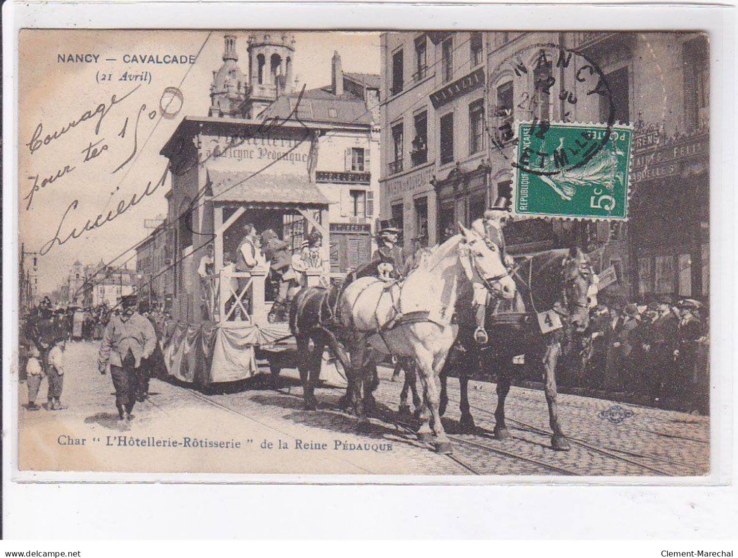 NANCY: Cavalcade Char "l'hôtellerie-rôtisserie" De La Reine Pédauque - Très Bon état - Nancy