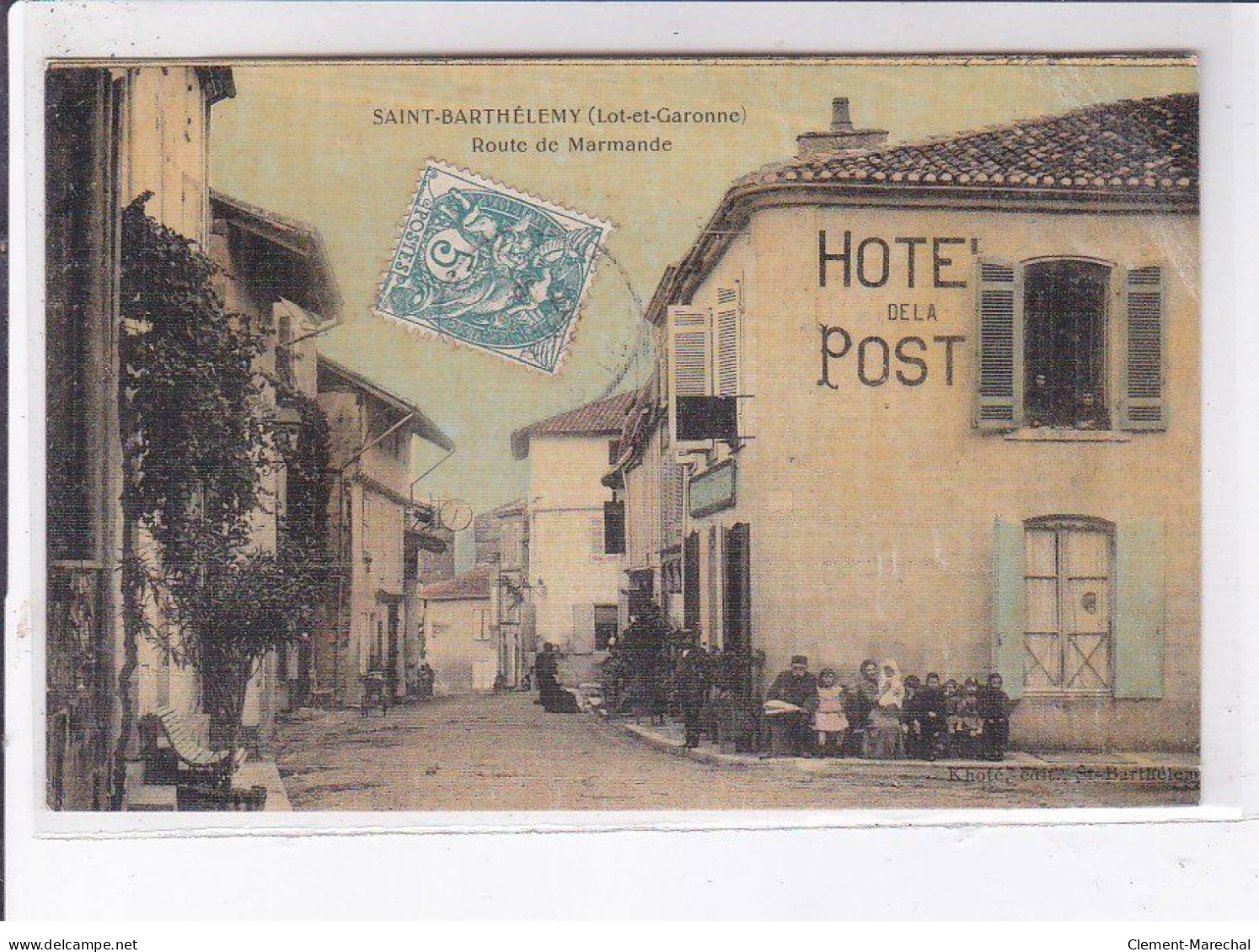 SAINT-BARTHELEMY: Route De Marmande, Hôtel De La Poste - Très Bon état - Other & Unclassified