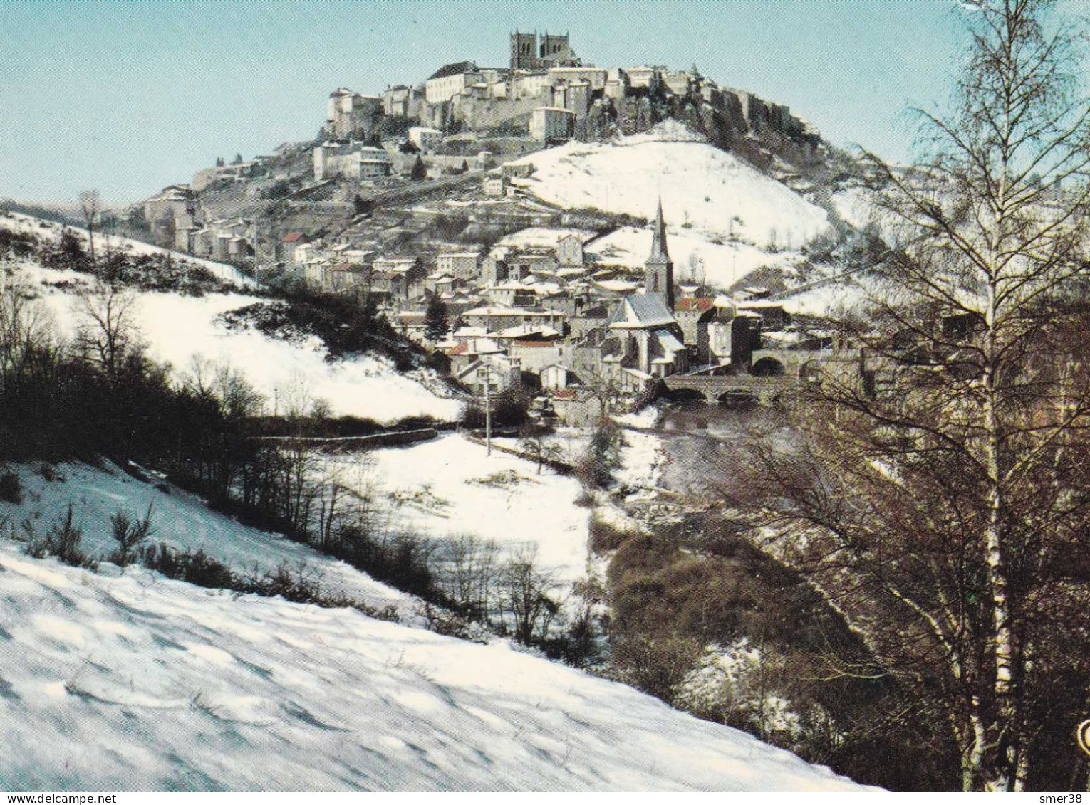 15 - Saint Flour En Hiver- Cpa - Saint Flour