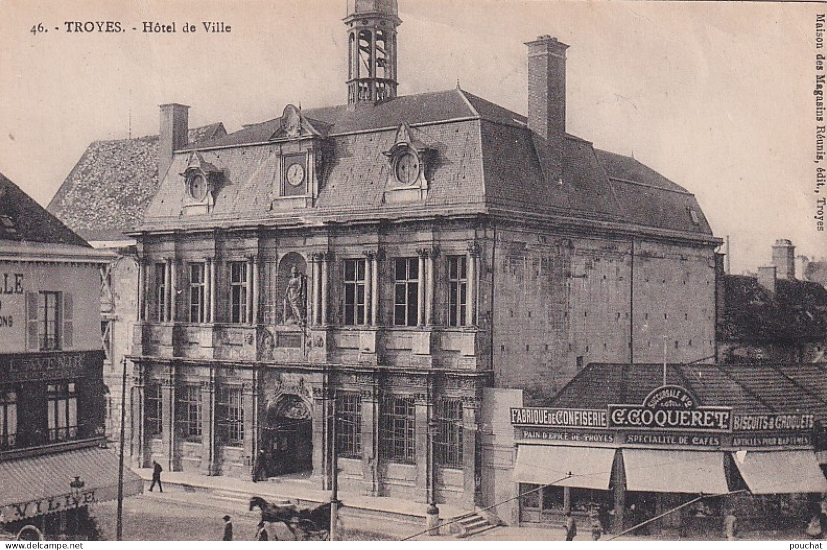 KO 32-(10) TROYES - HOTEL DE VILLE - CONFISERIE BISCUITERIE G. COQUERET - Troyes