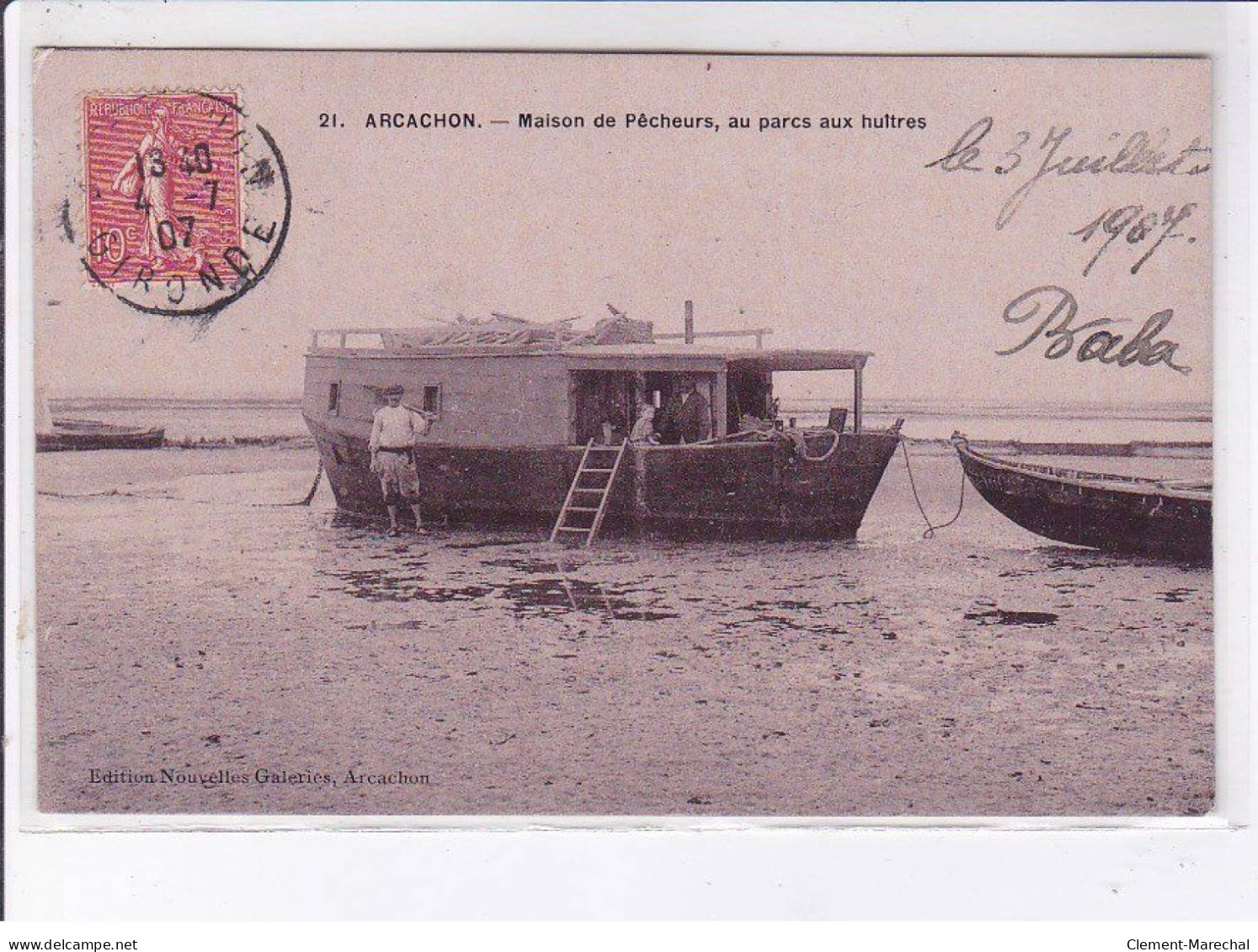 ARCACHON: Maison De Pêcheurs Au Parcs Aux Huître - Très Bon état - Arcachon