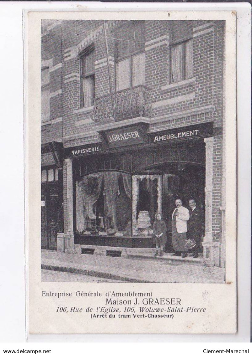 WOLUWE SAINT PIERRE - BRUXELLES: Entreprise Générale D'ameublement Maison J. Graeser - Très Bon état - Altri & Non Classificati