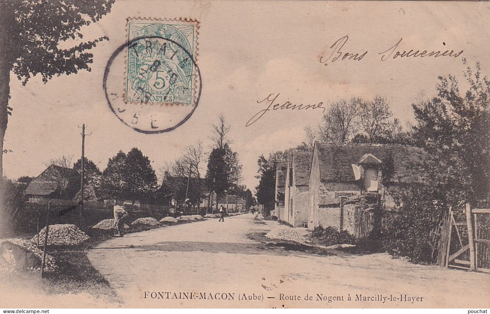 KO 32-(10) FONTAINE MACON - ROUTE DE NOGENT A MARCILLY LE HAYER -  CANTONNIER - Autres & Non Classés