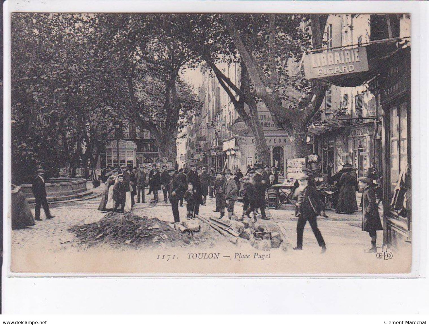 TOULON: Place Puget, Librairie, Figaro - Très Bon état - Toulon