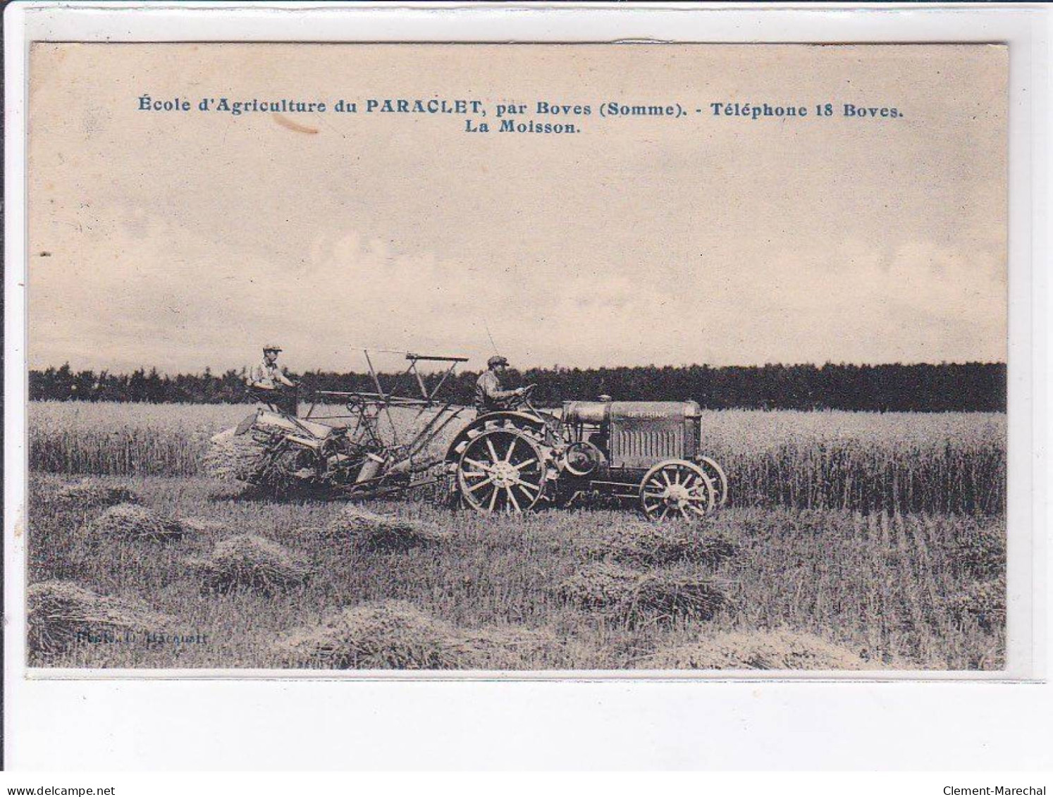 PARACLET: école D'agriculture Du Paraclet La Moisson - état - Other & Unclassified