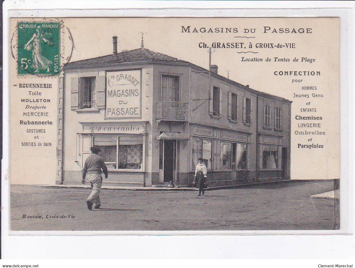 CROIX DE VIE: Magasins Du Passage Ch. Grasset - Très Bon état - Andere & Zonder Classificatie