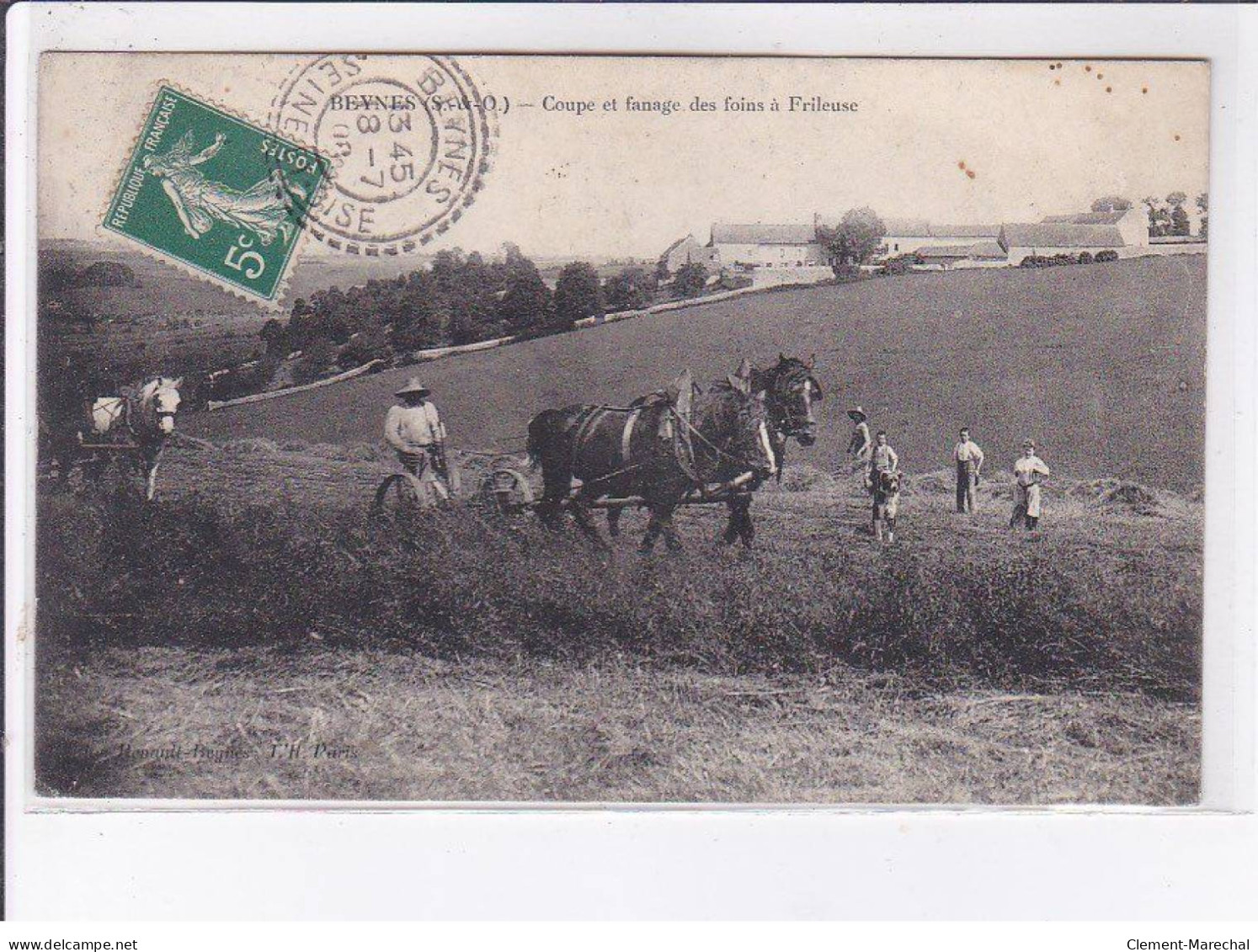 BEYNES: Coupe Et Fanage Des Foins à Frileuse - Très Bon état - Beynes