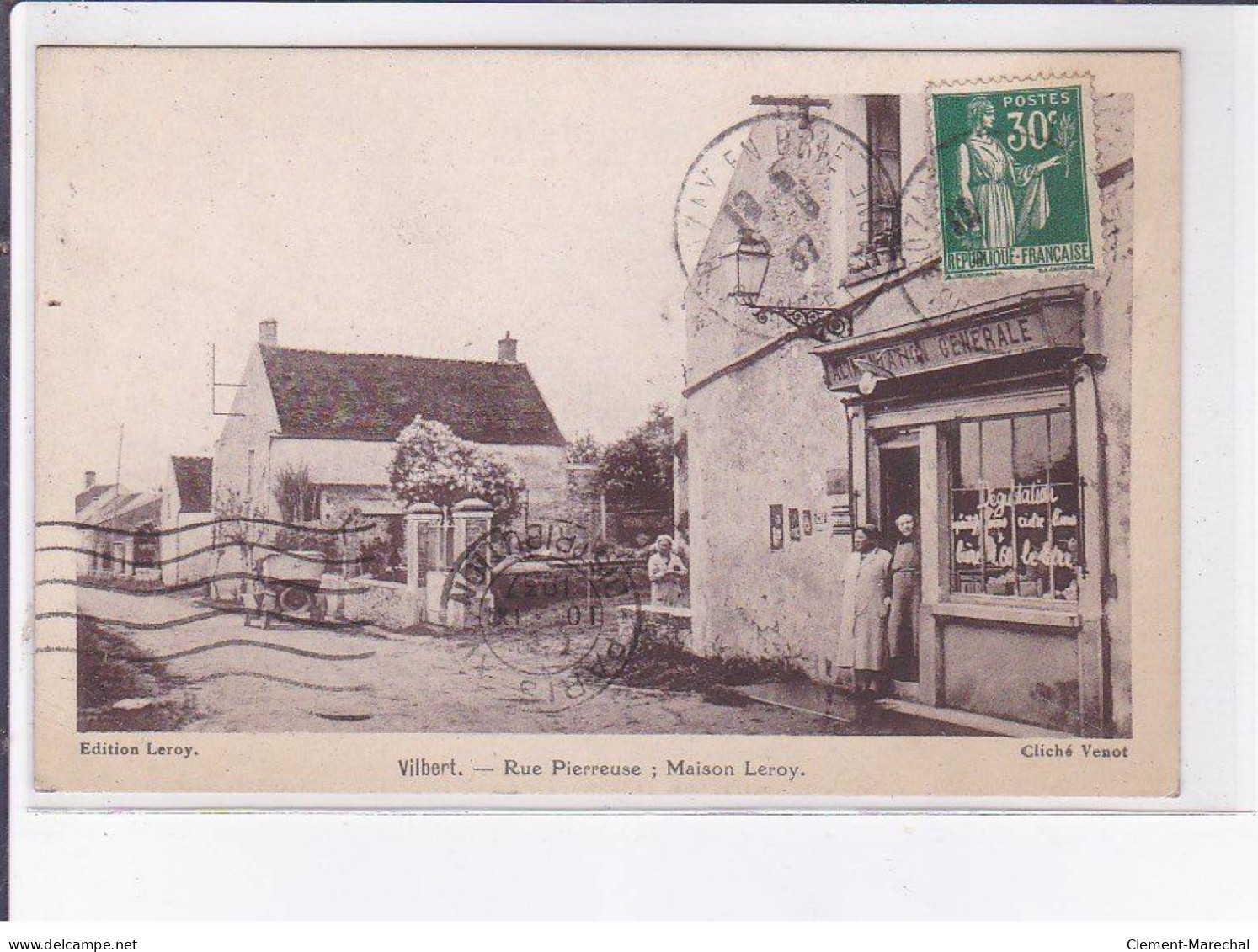 VILBERT: Rue Pierreuse Maison Leroy - état - Autres & Non Classés