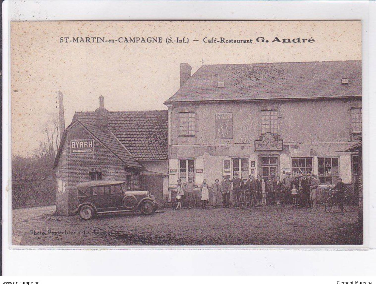 SAINT-MARTIN-en-CAMPAGNE: Café-restaurant G. André - Très Bon état - Autres & Non Classés