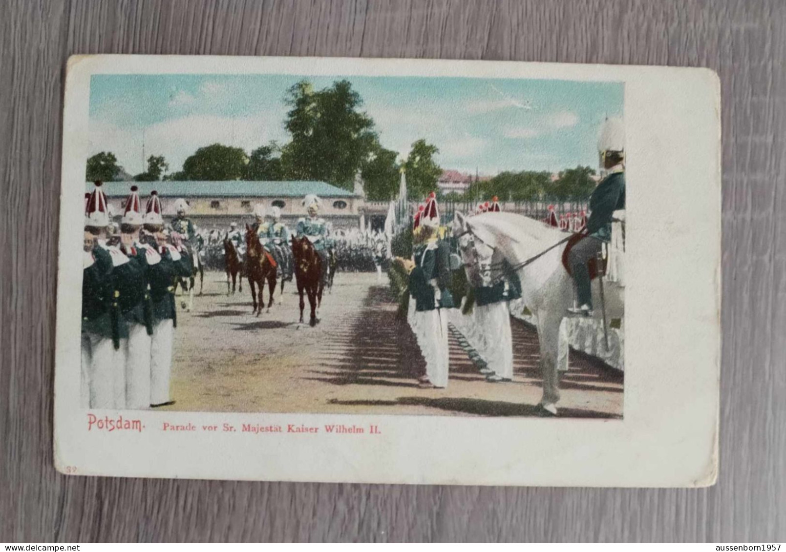 Kaiser Wilhelm 2  : Parade (Potsdam) - Familles Royales