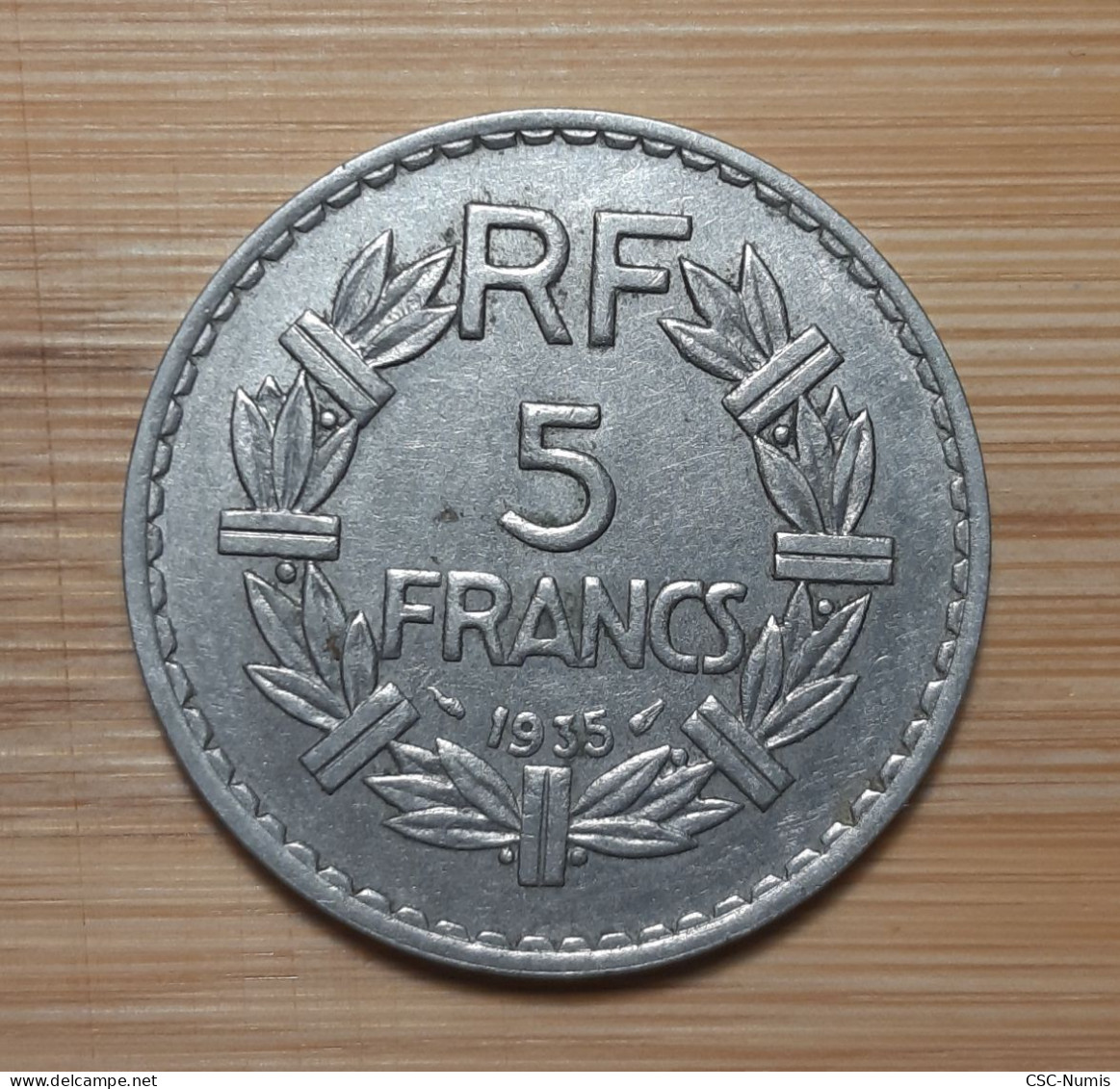 (N-0092) - IIIème République -  5 Francs 1935 - Nickel - 5 Francs