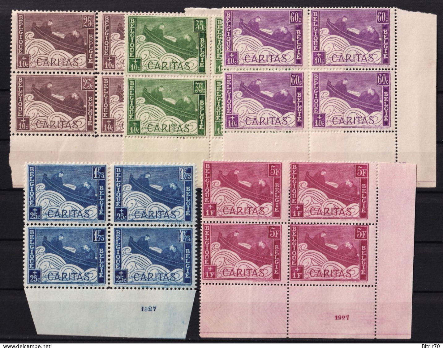 Belgica, 1927 Y&T. 249 / 253,  MNH. - Ongebruikt