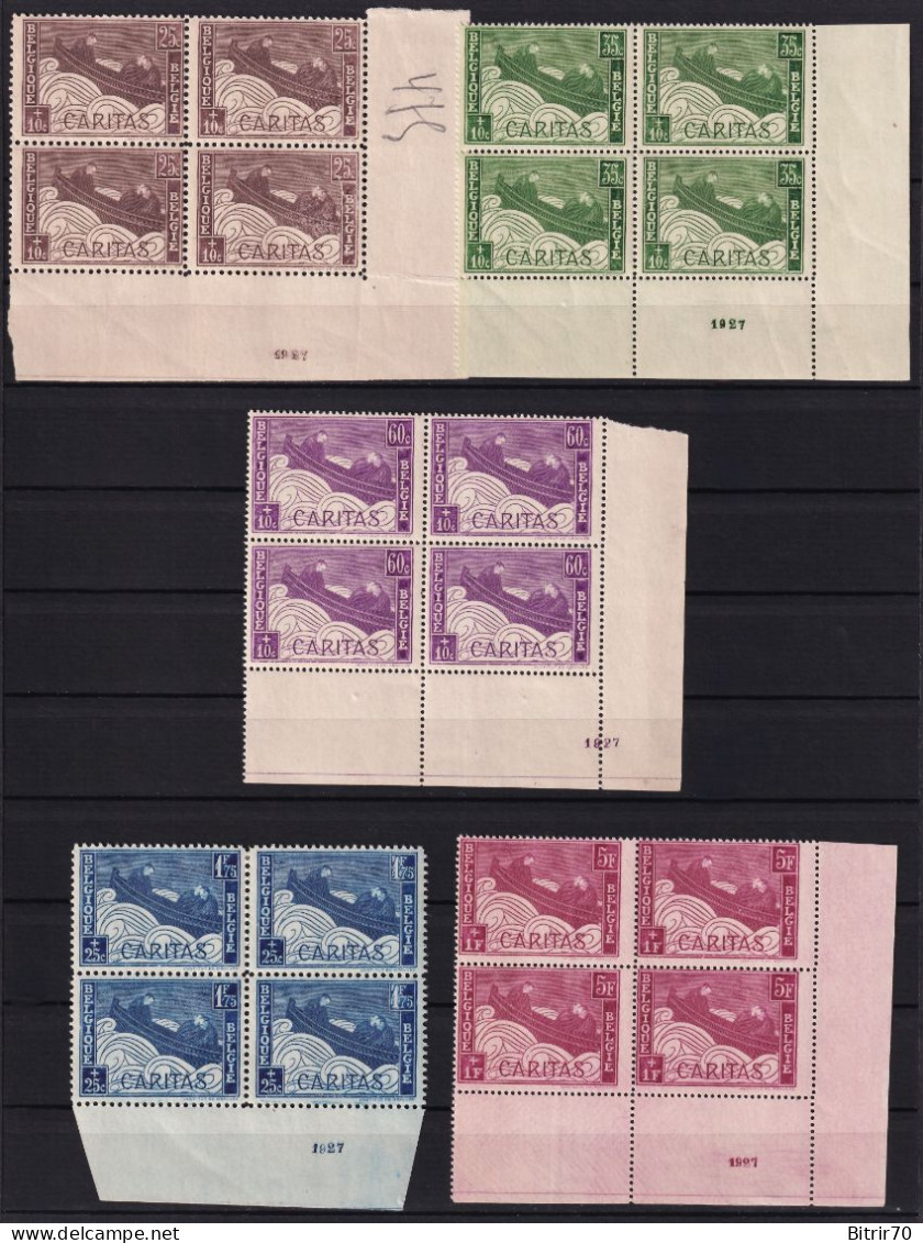 Belgica, 1927 Y&T. 249 / 253,  MNH. - Unused Stamps